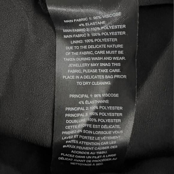 Self-Portrait Black Knotted V-Neck Guipure Lace Mini Dress – Size US 4 - Picture 8 of 8